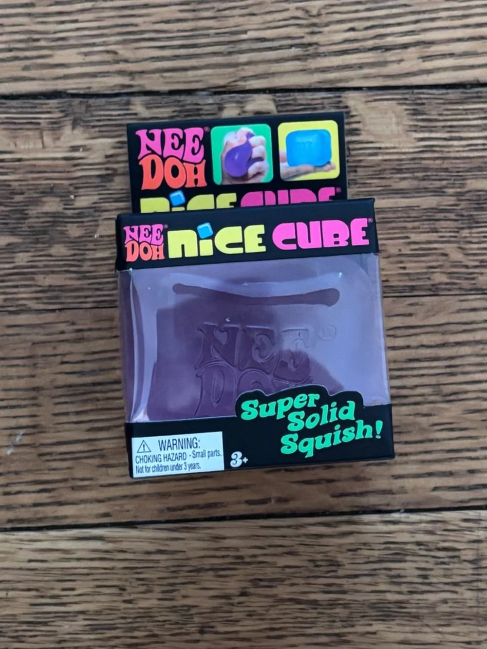 Nee Doh Nice Cube - Super Solid Squish PURPLE